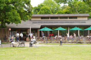 京都府立植物園　芝生広場　森のカフェ